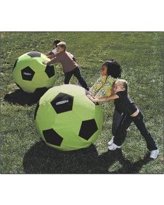 90cm Soccer Ball - Green Satin to hire from Yardparty